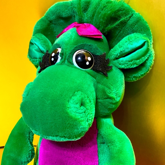 BARNEY VTG 1992 THE PURPLE DINOSAUR’S FRIEND BABY BOP PLUSH LYONS GROUP 16” - Picture 3 of 14